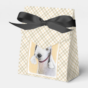 Bedlington Terrier Painting - Original Dog Art Geschenkschachtel