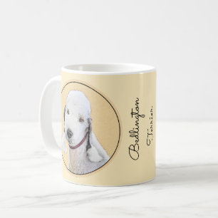 Bedlington Terrier Painting - Original Dog Art Kaffeetasse