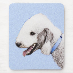 Bedlington Terrier Painting - Original Dog Art Mousepad