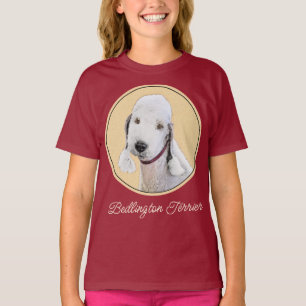 Bedlington Terrier Painting - Original Dog Art T-S T-Shirt