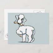 Bedlington Terrier Rosie Postkarte (Vorne/Hinten)