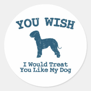 Bedlington Terrier Runder Aufkleber