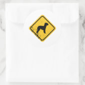 Bedlington Terrier Runder Aufkleber (Tasche)