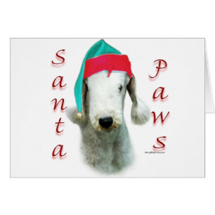 Bedlington Terrier Santa Paws