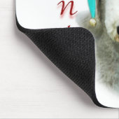 Bedlington Terrier Santa Paws Mousepad (Ecke)