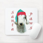 Bedlington Terrier Santa Paws Mousepad (Mit Mouse)