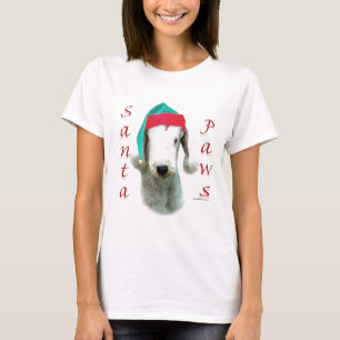 Bedlington Terrier Santa Paws T-Shirt