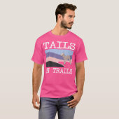 Bedlington Terrier Schwänze on Trails Funny Dog Hi T-Shirt (Vorne ganz)