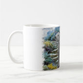 Bedlington Terrier Summer Garden Kaffeetasse (Links)