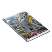 Bedlington Terrier Summer Garden Notizblock (Rechte Seite)