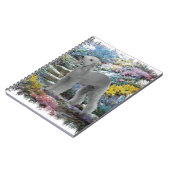 Bedlington Terrier Summer Garden Notizblock (Linke Seite)