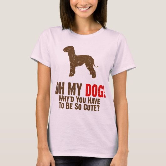 Bedlington Terrier T-Shirt (Vorderseite)