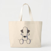 Bedlington Terrier Tote Bag Jumbo Stoffbeutel (Vorne)