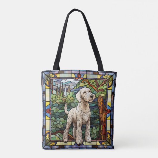 Bedlington Terrier Tote Bag Tasche (Rückseite)