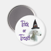 Bedlington Terrier Trick Magnet (Vorderseite/Rückseite)