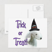 Bedlington Terrier Trick Postkarte (Vorne/Hinten)