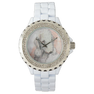 Bedlington Terrier Watch by Hevener Armbanduhr