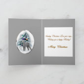 Bedlington Terrier Weihnachtsgeschenke Feiertagskarte (Innenseite)