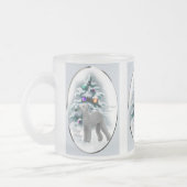 Bedlington Terrier Weihnachtsgeschenke Mattglastasse (Links)