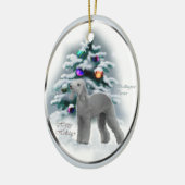 Bedlington Terrier Weihnachtsgeschenke Ornament (Links)