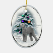Bedlington Terrier Weihnachtsgeschenke Ornament (Vorne)