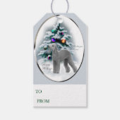 Bedlington Terrier Weihnachtsgeschenke Tags Geschenkanhänger (Vorderseite)