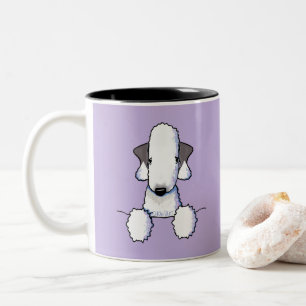 Bedlington Terrier Zwei-Tone-Tasse Zweifarbige Tasse