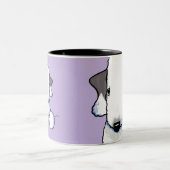 Bedlington Terrier Zwei-Tone-Tasse Zweifarbige Tasse (Mittel)