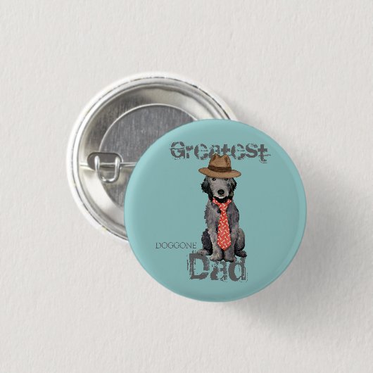 Bedlington Vater Button (Vorne & Hinten)