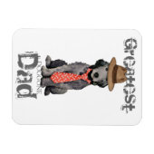 Bedlington Vater Magnet (Horizontal)