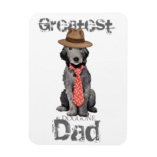 Bedlington Vater Magnet (Vertikal)