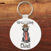 Bedlington Vater Schlüsselanhänger (Vorderseite)