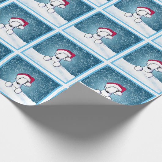 Bedlington Weihnachten Geschenkpapier (Ecke)