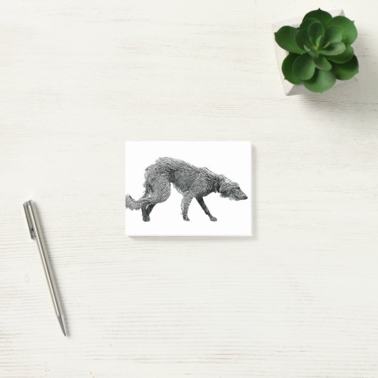 Bedlington Whippet Lurcher Post-it Klebezettel (Büro)