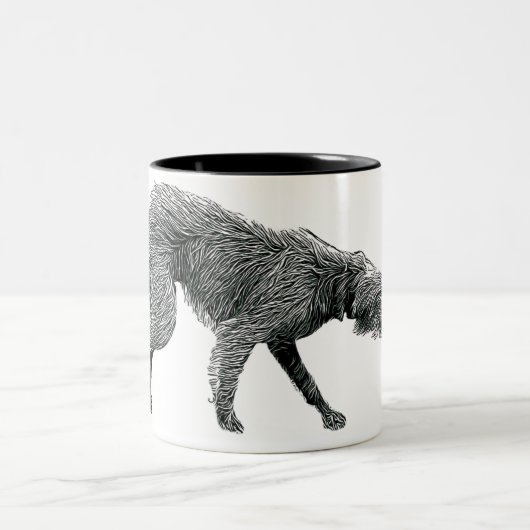 Bedlington Whippet Lurcher Zweifarbige Tasse (Mittel)