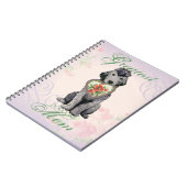 Bedllington Terrier Heart Mama Notebook Notizblock (Linke Seite)