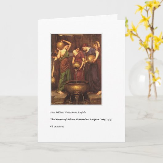 BEDPAN DUTY WIRD GUT BALD KARTE (Gelbe Blume)