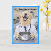 Bedpan Help Get Well Card  BPA-1 Karte (Gelbe Blume)