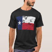 Bedrängnis-Texas-Staats-Flaggen-Vintager T - Shirt (Vorderseite)