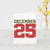 Bedrängt 25. Dezember Karte (Gelbe Blume)