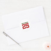 Bedrängt 25. Dezember Runder Aufkleber (Umschlag)