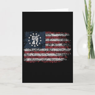 Bedrängte Betsy Ross Amerikanerin 86 47 Anti-Trump Karte