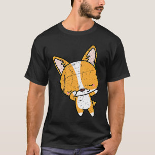 Bedrängte Dabbing Welsh Corgi Hundezüchter Männer T-Shirt