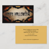 Bedrängte Fledermausrahmen Visitenkarte (Vorne/Hinten)