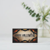 Bedrängte Fledermausrahmen Visitenkarte (Stehend Vorderseite)