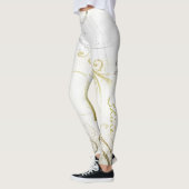 Bedrängte Leggings Schnörkel aus Gold und Zinn (Links)