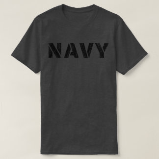 Bedrängte Marine T-Shirt