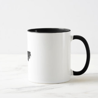 Bedrängte North Carolina Silhouette Tasse