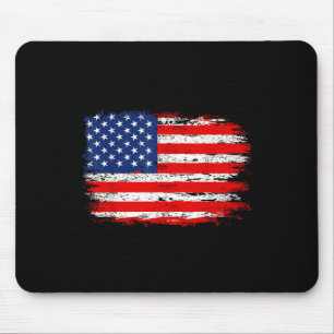 Bedrängte USA-Flagge Amerikanisches 4. Juli-Gesche Mousepad