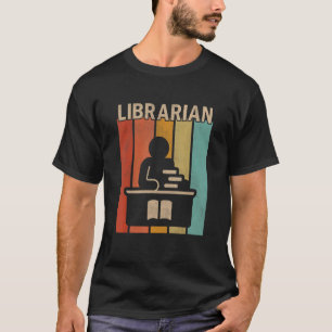 Bedrängter Bibliothekar Männer Frauen Süße Bibliot T-Shirt